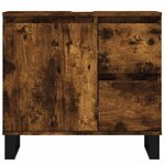 vidaXL Armoire de bain chêne fumé 65x33x60 cm bois d'ingénierie