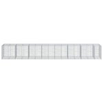 vidaXL Panier gabion avec couvercle 750x100x100 cm fer galvanisé