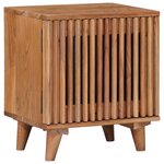 vidaXL Table de chevet faite main Marron Teck 40 x 30 x 45 cm