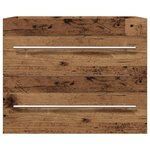 vidaXL Meuble de salle de bain vieux bois 60x38 5x48 cm