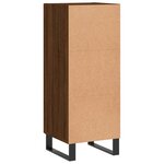 vidaXL Buffet Chêne marron 34 5x34x90 cm Bois d'ingénierie