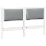 vidaXL Tête de lit Autre Blanc 140 cm Bois massif en pin