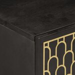 vidaXL Armoire lavabo de salle de bain bois massif de manguier