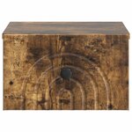 vidaXL Cabinet de chevet mural Chêne fumé 33 x 34 5 x 20 cm