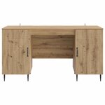 vidaXL Bureau Chêne artisanal 142 5 x 50 x 75 cm Bois d'ingénierie
