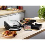 Tefal sw853d12 croque gaufre snack collection  2 sets de plaques antiadhésives et interchangeables inclus  gaufrier  livre recettes