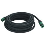 vidaXL Tuyau d'arrosage de jardin noir 0 6" 10 m caoutchouc