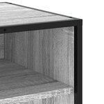 vidaXL Meuble TV sonoma gris 91x40x46 cm bois d'ingénierie et métal