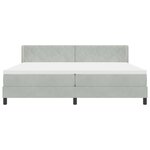 vidaXL Lit à ressorts avec matelas noir 100x200 cm en velours