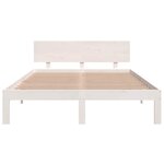 vidaXL Cadre de lit sans matelas blanc 150x200 cm