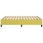 vidaXL Cadre de lit sans matelas vert 140x200 cm tissu