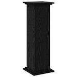 vidaXL Support d'affichage avec stockage Chêne noir 31 x 30 x 90 cm