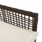vidaXL Chaise de jardin 2 Pièces Marron 53 x 60 x 85cm polyrotin