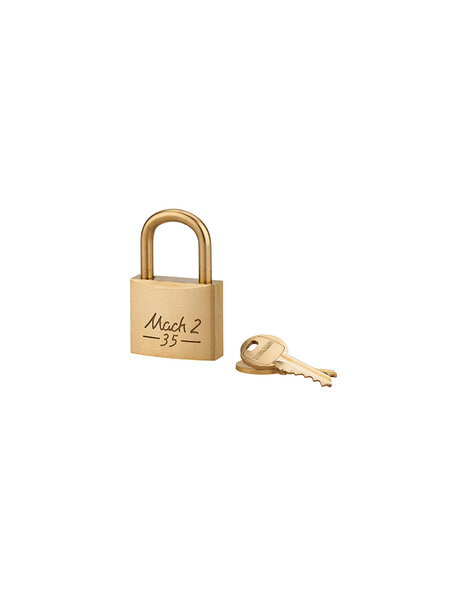 THIRARD - Cadenas à clé Mach 2  35mm  anse laiton  2 clés - THIRARD