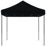 vidaXL Tente de réception pliable escamotable noir 410x279x315 cm