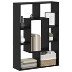 vidaXL Bibliothèque Chêne noir 63 x 20 x 90 cm Bois d'ingénierie
