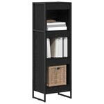 vidaXL Bibliothèque Chêne noir 80 x 30 x 155 cm Bois d'ingénierie