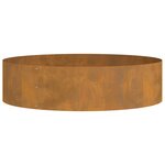 vidaXL Anneau de jardinière 5 Pièces Marron 80 x 80 x 20 cm Acier Corten