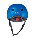 Casque Vélo et Trottinette Bleu foncé brillant lumière LED intégrée Taille M