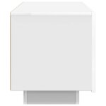 vidaXL Meuble TV Blanc 100x35x40 cm Bois d'ingénierie