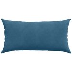 vidaXL Coussins de canapé 2 Pièces Bleu 80 x 40 cm