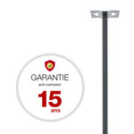 Pied Elliptique à sceller pour boîtes aux lettres Renz - gris anthracite - RENZ