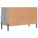 vidaXL Meuble TV Sonoma gris 80x36x50 cm Bois d'ingénierie
