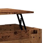 vidaXL Table basse vieux bois 79x49x41 cm bois d'ingénierie