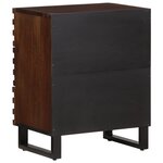 vidaXL Table de chevet marron 50x34x62 cm bois manguier solide