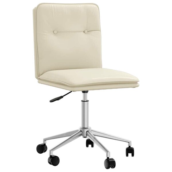 vidaXL Chaise de salle à manger Crème Similicuir
