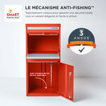 Boîte à colis Extra Large Rouge 2 portes Acier galvanisé SMART PARCEL BOX™