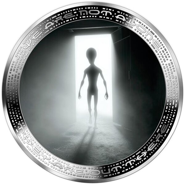 Pièce de monnaie en Argent 1000 Francs g 31.1 (1 oz) Millésime 2025 We Are Not Alone ALIEN IN DOOROPENING