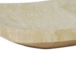 vidaXL Évier 50 x 35 x 12 cm Marbre Crème