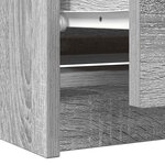 vidaXL Meuble TV sonoma gris 100x35x54 cm bois d'ingénierie