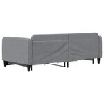 vidaXL Lit de jour avec lit gigogne et tiroirs 100x190 cm tissu