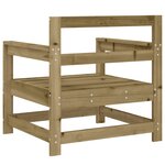 vidaXL Chaises de jardin lot de 2 bois de pin imprégné