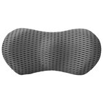vidaXL Coussin de Dos avec oreiller Gris 47 5 x 23 x 12 cm Maille 4D
