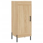 vidaXL Buffet haut Chêne sonoma 34 5x34x180 cm Bois d'ingénierie