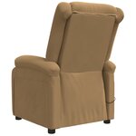 vidaXL Fauteuil électrique de massage Marron Velours