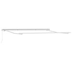 vidaXL Store Rétractable Multicolore Rayé 500x300 cm