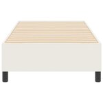 vidaXL Lit à ressort Crème 80x200 cm en tissu velours côtelé