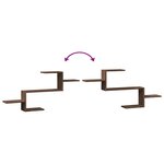 vidaXL Étagère murale chêne marron 104x15x49 cm bois d'ingénierie