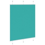 vidaXL Store plissé vert pétrole 110x100cm largeur du tissu 109 4cm