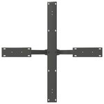 vidaXL Pied de table à manger en forme d'araignée  anthracite  85 x 85 x (72-73) cm  acier