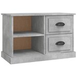 vidaXL Meuble TV gris béton 73x35 5x47 5 cm bois d'ingénierie