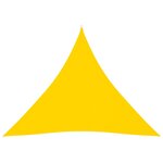 vidaXL Voile de parasol Tissu Oxford triangulaire 5x5x5 m Jaune