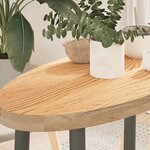 vidaXL Dessus de table 80x40x4 cm bois de chêne massif ovale