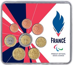 France - Monnaie de Paris Equipe de France Paralympique - Miniset BU 2021 (MDP)