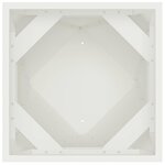 vidaXL Jardinière 2 Pièces Blanc 50 x 50 x 75 cm Acier