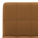 vidaXL Tabourets de bar lot de 2 marron velours